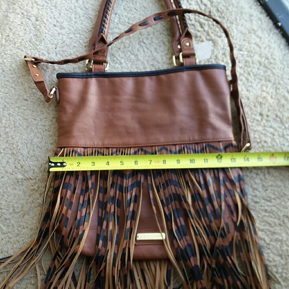 Fringe Steve Madden Leather Purse - Picture 2 of 6